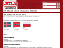 Tablet Screenshot of julasupplier.com